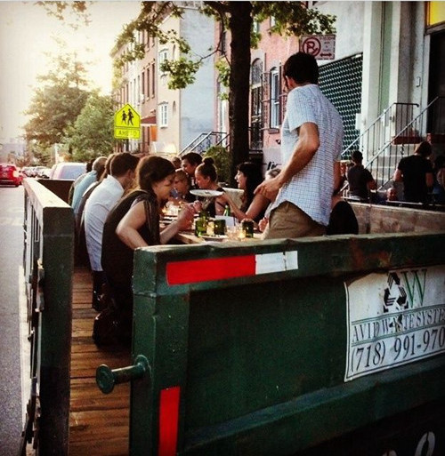 Spend $50 eating in the trash can to advocate for people not to waste food